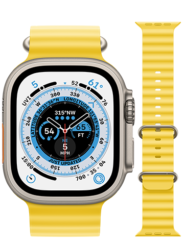 רצועה לשעון Apple Watch Ultra 49mm Yellow Ocean Band