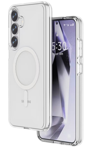  כיסוי Grip Crystal  MagSafe Galaxy S25 שקוף קונ