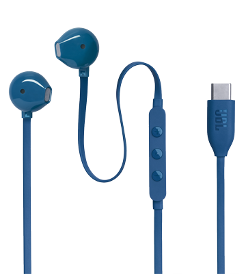 אוזניות IN EAR כחול  JBL TUNE T305C - TYPE C קונ