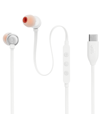 אוזניות IN EAR לבן  JBL TUNE T310C - TYPE C קונ
