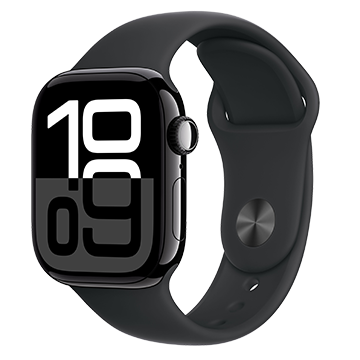 שעון חכם אפל APPLE WATCH 10 Jet Black Aluminium Sport Loop
