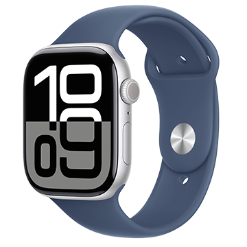 שעון חכם אפל APPLE WATCH 10 46MM Silver Aluminium Sport