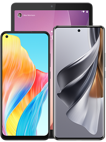 טריפל סמארטפון Oppo Reno 10 Gray כולל OPPO A78 ו Tab M8